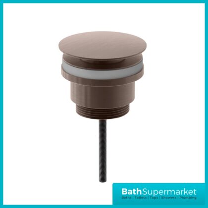 Sognare Brushed Bronze Universal Round Pop Up Clicker Basin Waste