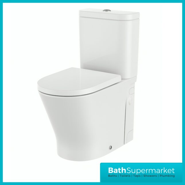 Roca Gap D-Trit Round WC Rimless Toilet With Integrated Sanitary Disposal