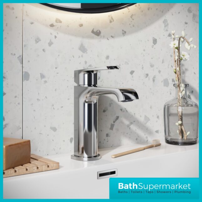 Sognare Montana Chrome Deck Mounted Mini Mono Basin Mixer Tap