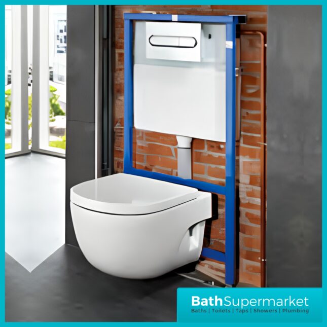 Roca Duplo Wall Hung WC Frame With Dual Flush Cistern 1120mm
