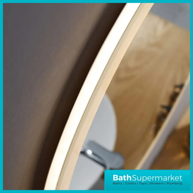 Kartell Burleigh Round LED Touch Sensor Demister Bathroom Mirror 600mm Circular