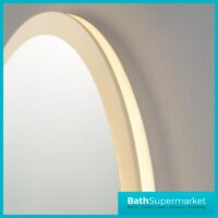 Kartell Burleigh Round LED Touch Sensor Demister Bathroom Mirror 600mm Circular