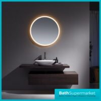 Kartell Burleigh Round LED Touch Sensor Demister Bathroom Mirror 600mm Circular