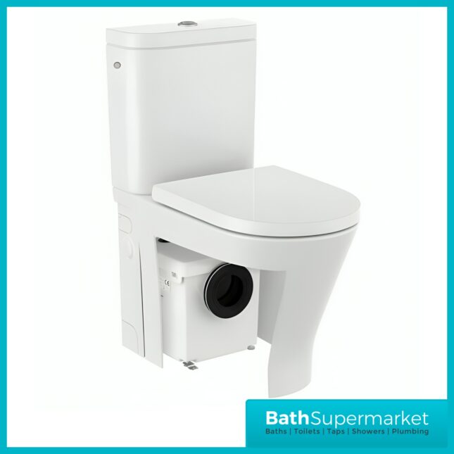 Roca Gap D-Trit Round WC Rimless Toilet With Integrated Sanitary Disposal