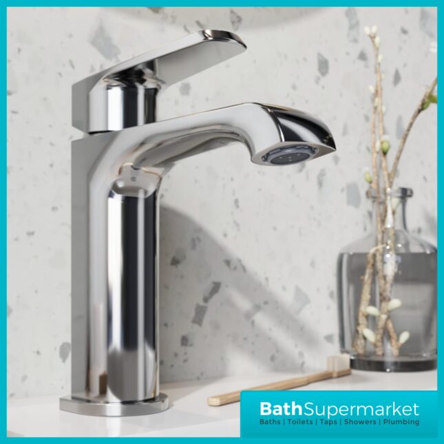 Sognare Montana Chrome Deck Mounted Mini Mono Basin Mixer Tap