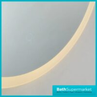 Kartell Burleigh Round LED Touch Sensor Demister Bathroom Mirror 600mm Circular