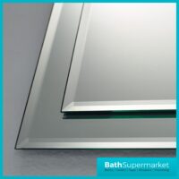 Kartell Bibury Traditional Bevelled Edge Slimline Bathroom Mirror 420mm x 800mm