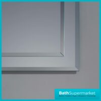 Kartell Bibury Traditional Bevelled Edge Slimline Bathroom Mirror 420mm x 800mm