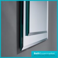 Kartell Bibury Traditional Bevelled Edge Slimline Bathroom Mirror 420mm x 800mm