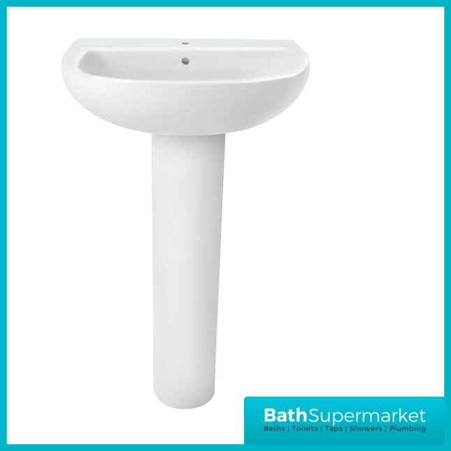 Roca Havana 4 Piece Ceramic Toilet Pan WC & Full Pedestal Basin Bathroom Suite Set