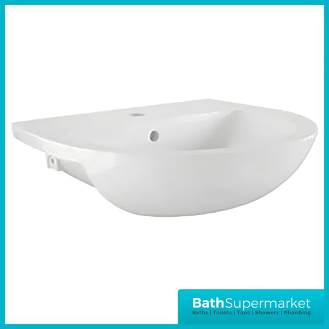 Roca Havana Round 1 Tap Hole Semi Recessed Basin 550mm