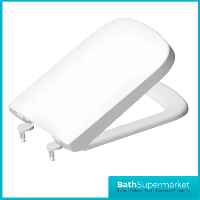 Rivelin Close Coupled Comfort Height WC Toilet Pan With Soft Close Seat