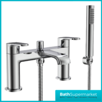 Sognare Montana Chrome Deck Mounted Bath Shower Mixer Tap Handset Kit