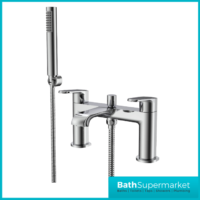 Sognare Montana Chrome Deck Mounted Bath Shower Mixer Tap Handset Kit