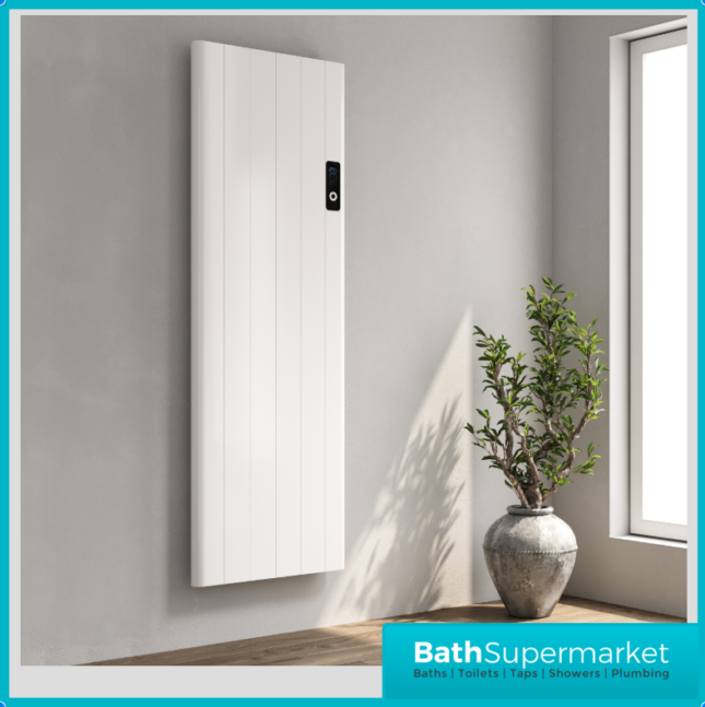 Reina Maia White Vertical WiFi Electric Dry Radiator 1600mm Height – Various Widths