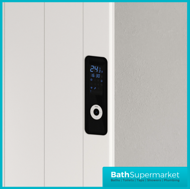 Reina Maia White Vertical WiFi Electric Dry Radiator 1600mm Height – Various Widths