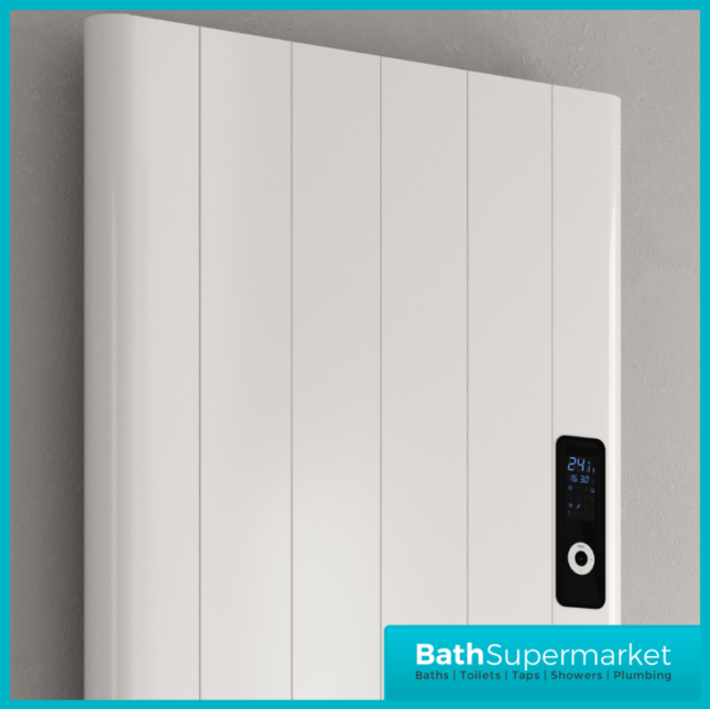 Reina Maia White Vertical WiFi Electric Dry Radiator 1600mm Height – Various Widths