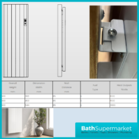 Reina Maia White Vertical WiFi Electric Dry Radiator 1600mm Height – Various Widths