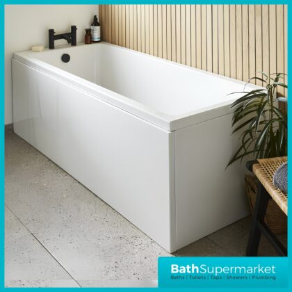 K-Vit Spirit Single Ended Square Bath Premium Acrylic Bath 1500, 1600 & 1700mm Sizes