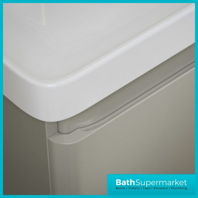 AquaVolere Luna Matt Black Wall Hung 1 Drawer Basin Unit 500mm