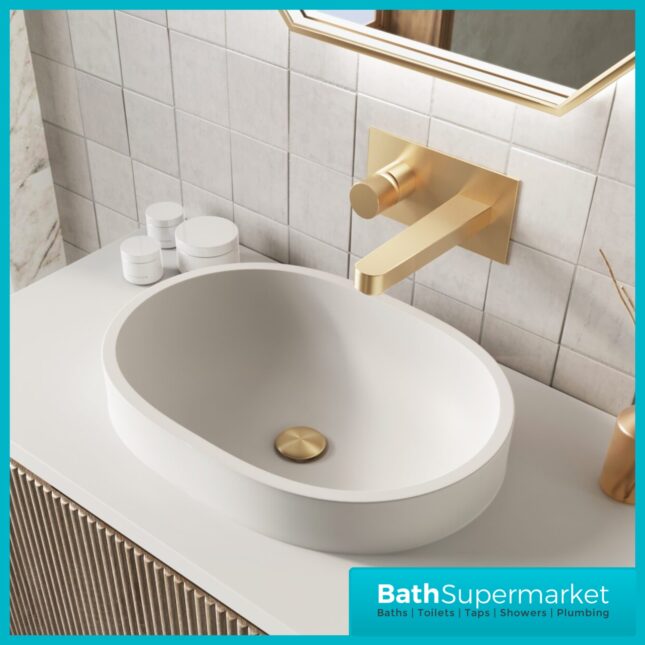 Sognare Linea Curve Fluted Oak Countertop Basin Vanity Unit 900mm & Floor Leg Frame