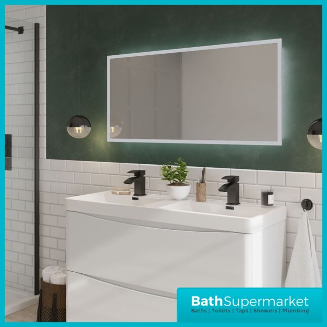 Sognare Mosca LED Mirror With Demister & Shaver Socket 1200mm x 600mm