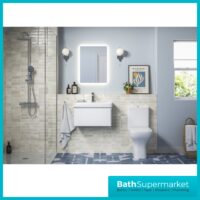 AquaVolere Luna Matt Finish Wall Hung 1 Drawer Basin Unit 500mm
