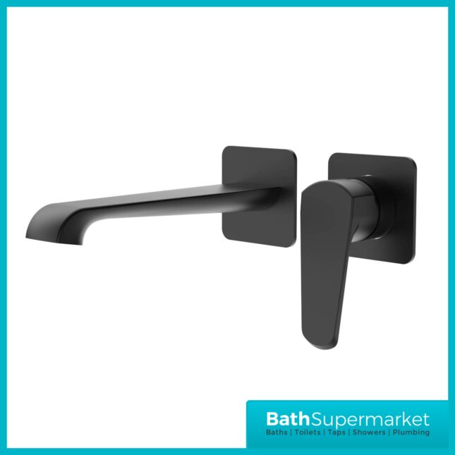 Sognare Montana Matte Black Wall Mounted Basin Mixer Tap