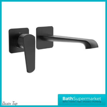 Sognare Montana Matte Black Wall Mounted Basin Mixer Tap