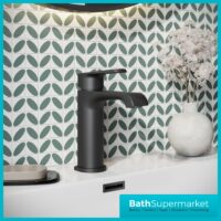 Sognare Montana Brushed Nickel Deck Mounted Mini Mono Basin Mixer Tap