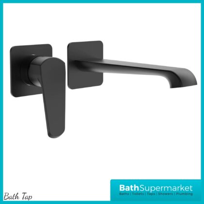 Sognare Montana Matte Black Wall Mounted Bath Mixer Tap