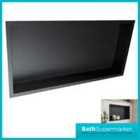 Sognare Matte Black Wall Niche Shower Inset Rectangle 600mm x 300mm