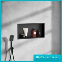 Sognare Matte Black Wall Niche Shower Inset Rectangle 600mm x 300mm