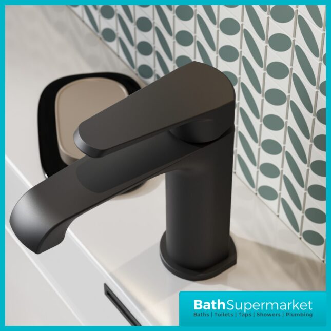 Sognare Montana Brushed Nickel Deck Mounted Mini Mono Basin Mixer Tap