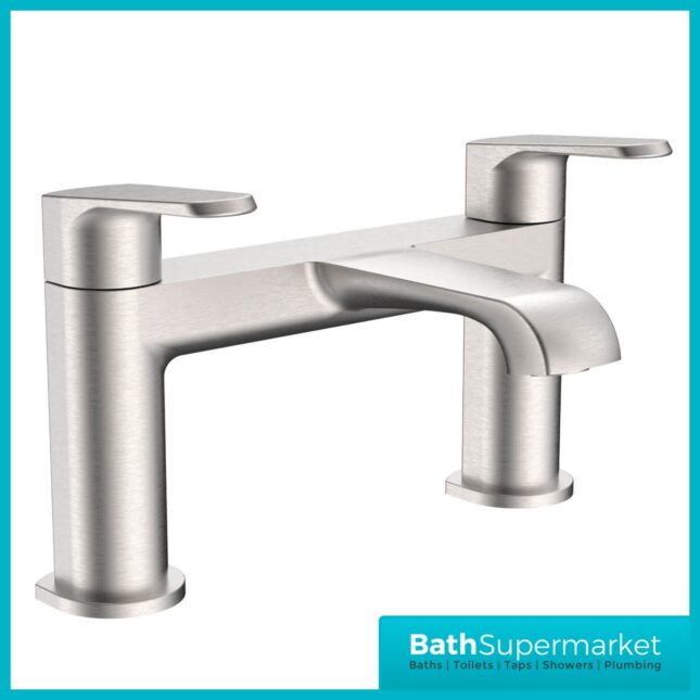 Sognare Montana Brushed Nickel Deck Mounted Bath Filler Tap