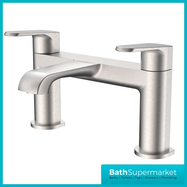 Sognare Montana Brushed Nickel Deck Mounted Bath Filler Tap