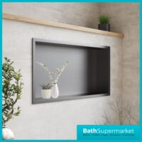 Sognare Gunmetal Wall Niche Shower Inset Rectangle 600mm x 300mm