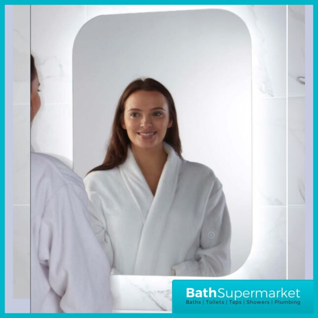 Sognare Aura Touch Sensor Illuminated LED Mirror With Demister 600mm x 1200mm