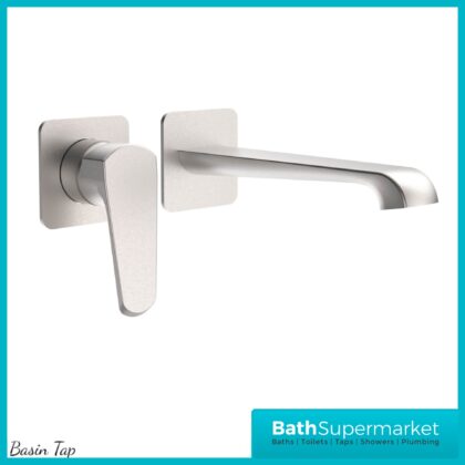 Sognare Montana Brushed Nickel Wall Mounted Basin Mixer Tap