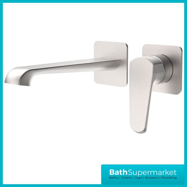 Sognare Montana Brushed Nickel Wall Mounted Bath Mixer Tap