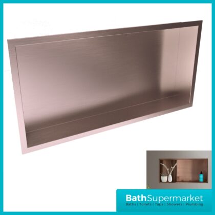 Sognare Brushed Bronze Wall Niche Shower Inset Rectangle 600mm x 300mm