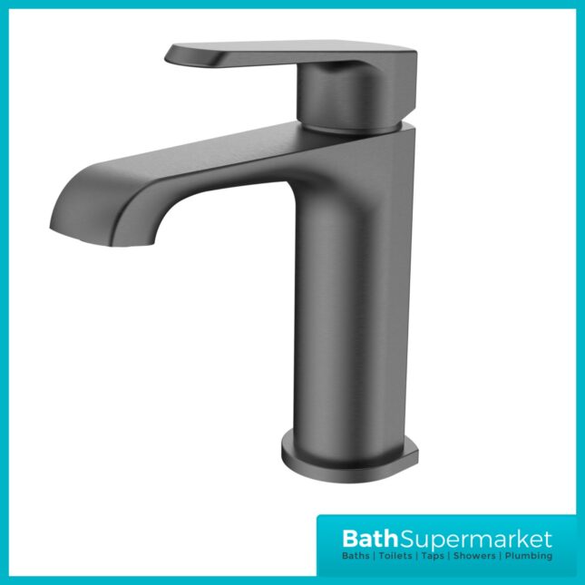 Sognare Montana Gunmetal Deck Mounted Mini Mono Basin Mixer Tap