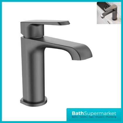 Sognare Montana Gunmetal Deck Mounted Mini Mono Basin Mixer Tap
