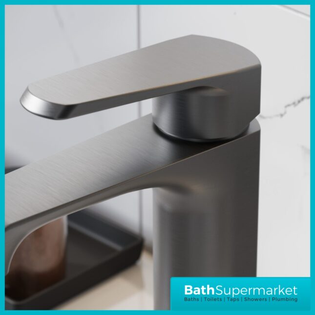 Sognare Montana Gunmetal Deck Mounted Mini Mono Basin Mixer Tap