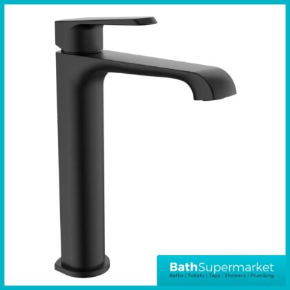 Sognare Montana Matte Black Deck Mounted Tall Mono Basin Mixer Tap