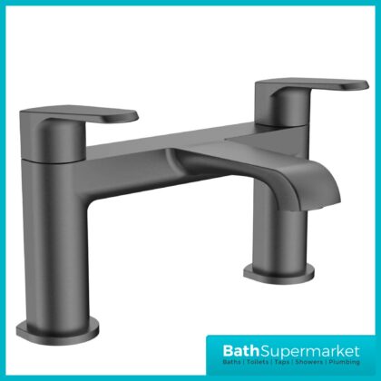 Sognare Montana Gunmetal Deck Mounted Bath Filler Tap