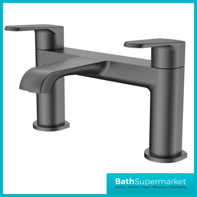 Sognare Montana Gunmetal Deck Mounted Bath Filler Tap