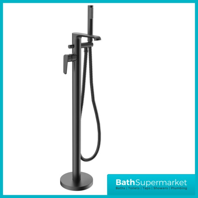 Sognare Montana Gunmetal Tall Mono Freestanding Bath Shower Mixer Tap
