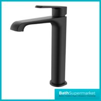 Sognare Montana Matte Black Deck Mounted Tall Mono Basin Mixer Tap