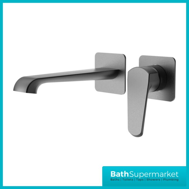 Sognare Montana Gunmetal Wall Mounted Bath Mixer Tap